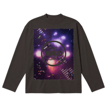 Night Shift Baggy L/S Tee - Off Black - Front