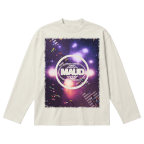 Night Shift Baggy L/S Tee - Off White - Front