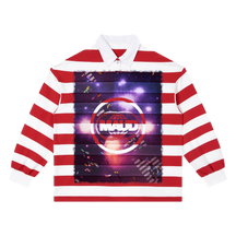 Night Shift Stripe Polo - Red - Front