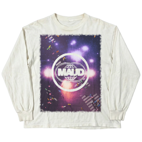 Night Shift L/S Tee - White - Front