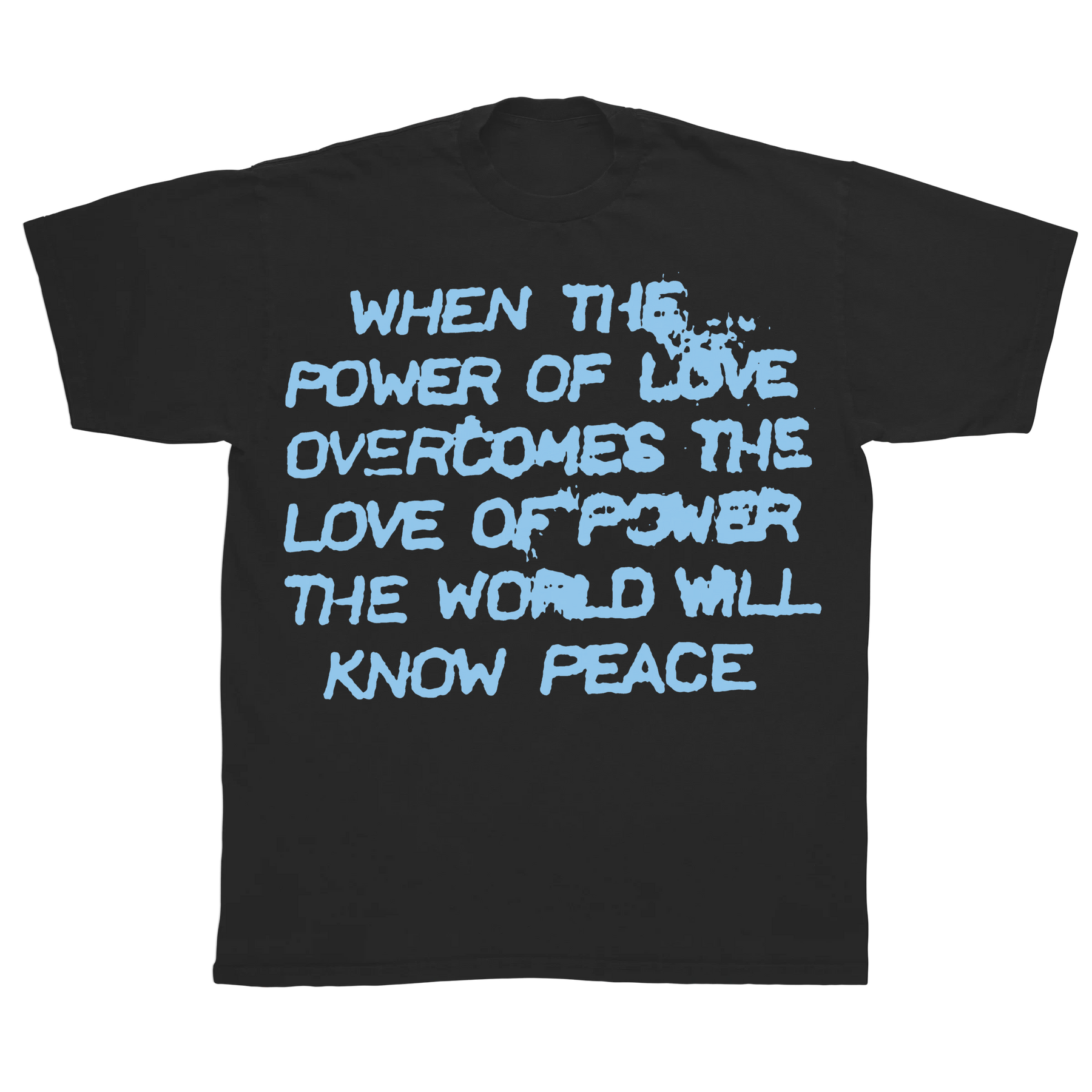 Power of Love Classic Tee - Black - Front