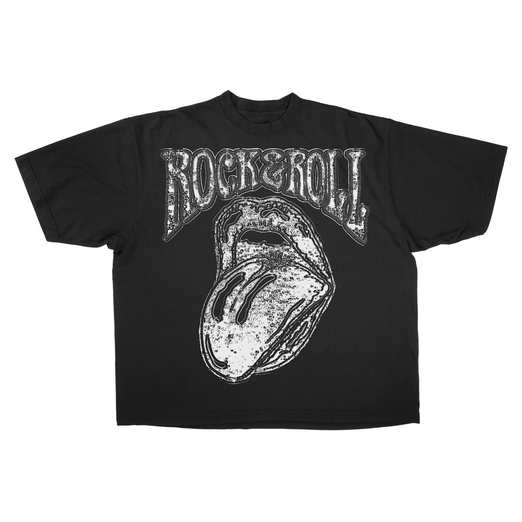 Rock & Roll Drop Tee - Black - Front