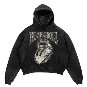 Rock & Roll Hoodie - Black - Front