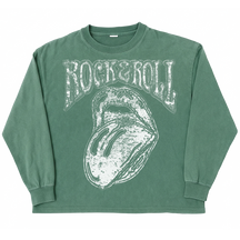 Rock & Roll L/S Tee - Green - Front