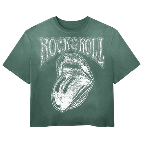 Rock & Roll Tee - Green - Front