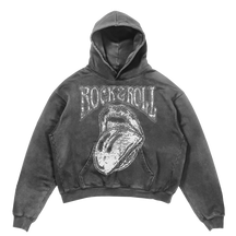 Rock & Roll Hoodie - Grey - Front