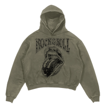 Rock & Roll Hoodie - Olive - Front