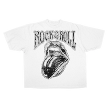 Rock & Roll Drop Tee - White - Front