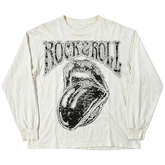 Rock & Roll L/S Tee - White - Front