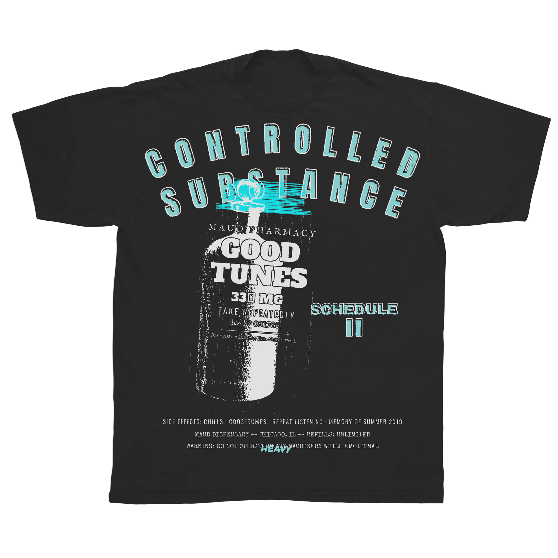 Schedule II Classic Tee - Black - Front
