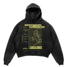 Tech News Hoodie - Black - Front