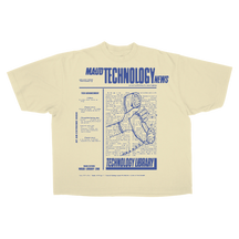 Tech News Drop Tee - Cream - Front