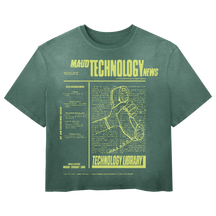 Tech News Tee - Green - Front