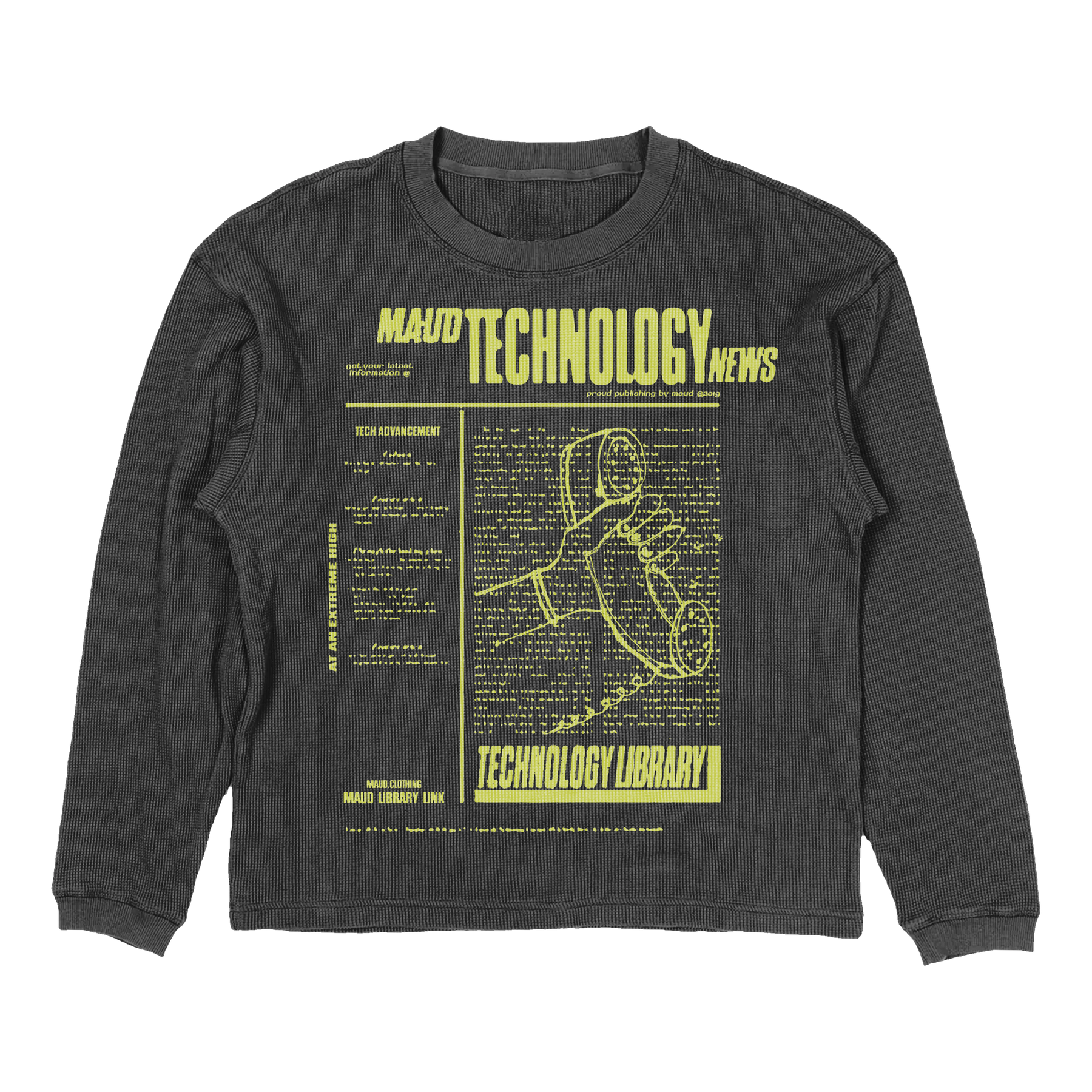 Tech News Thermal - Grey - Front