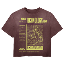 Tech News Tee - Red - Front