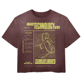 Tech News Tee - Red - Front