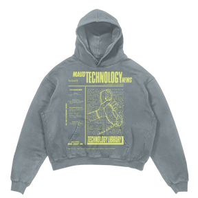 Tech News Hoodie - Sage - Front