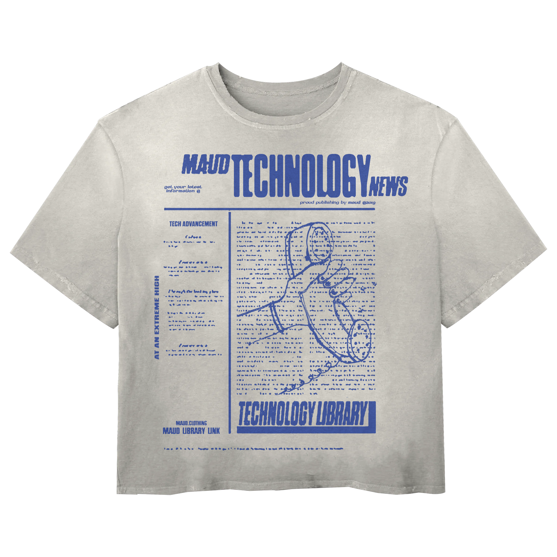 Tech News Tee - White - Front