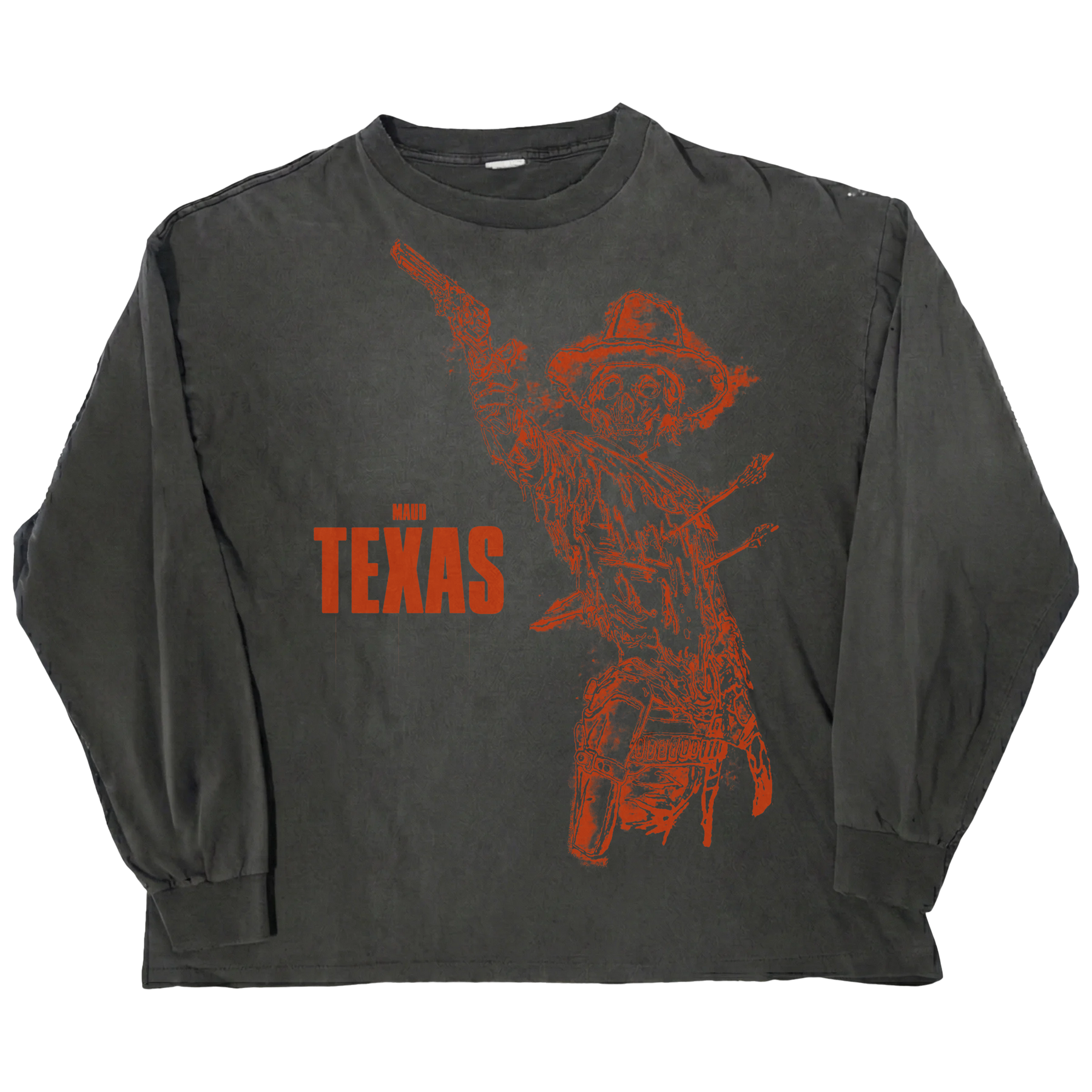 Texas L/S Tee - Black - Front