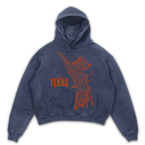 Texas Hoodie - Blue - Front