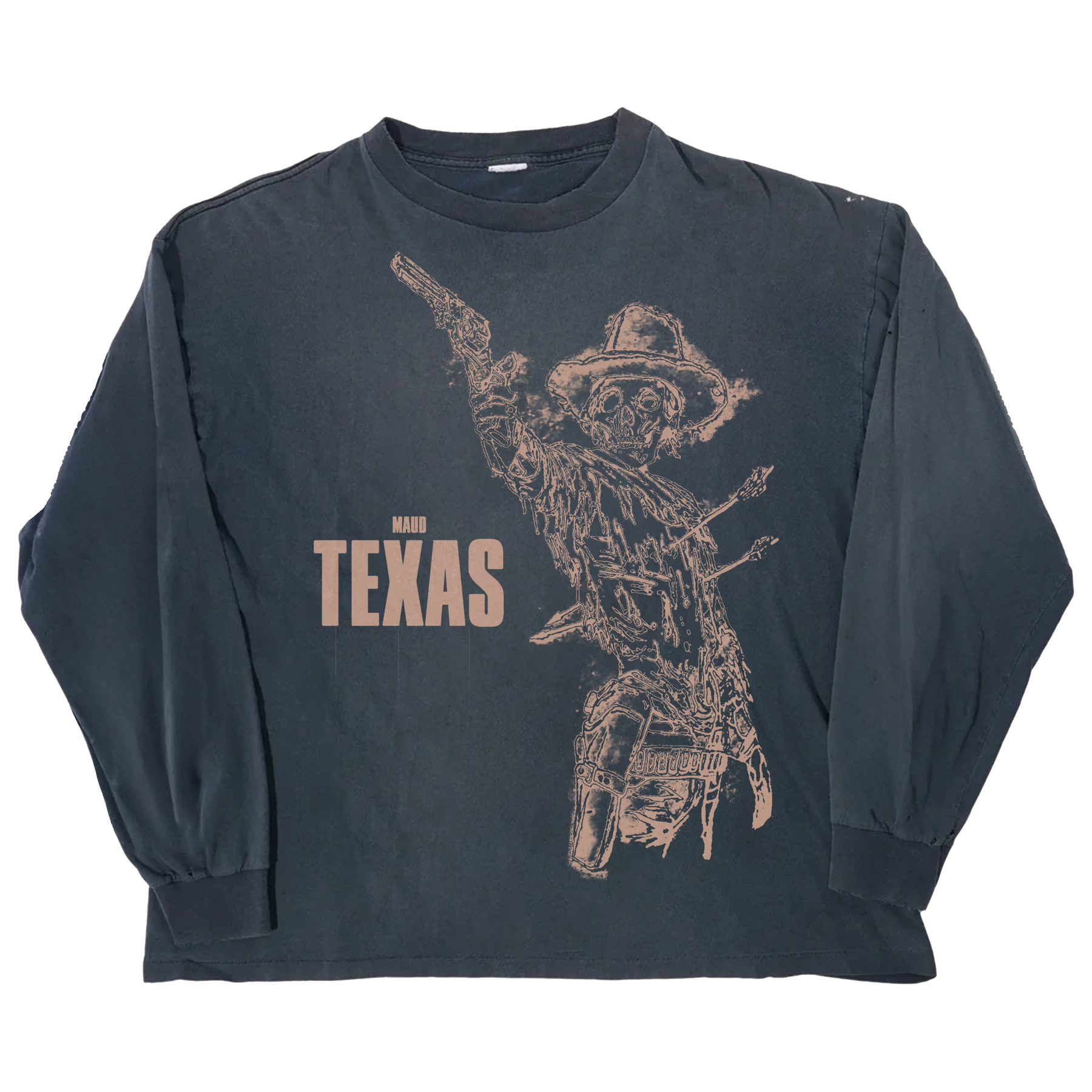 Texas L/S Tee - Blue - Front