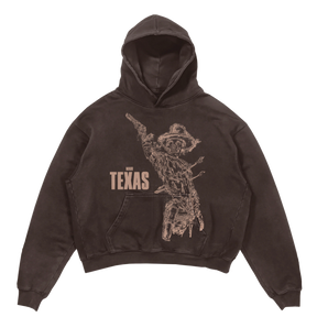 Texas Hoodie - Brown - Front