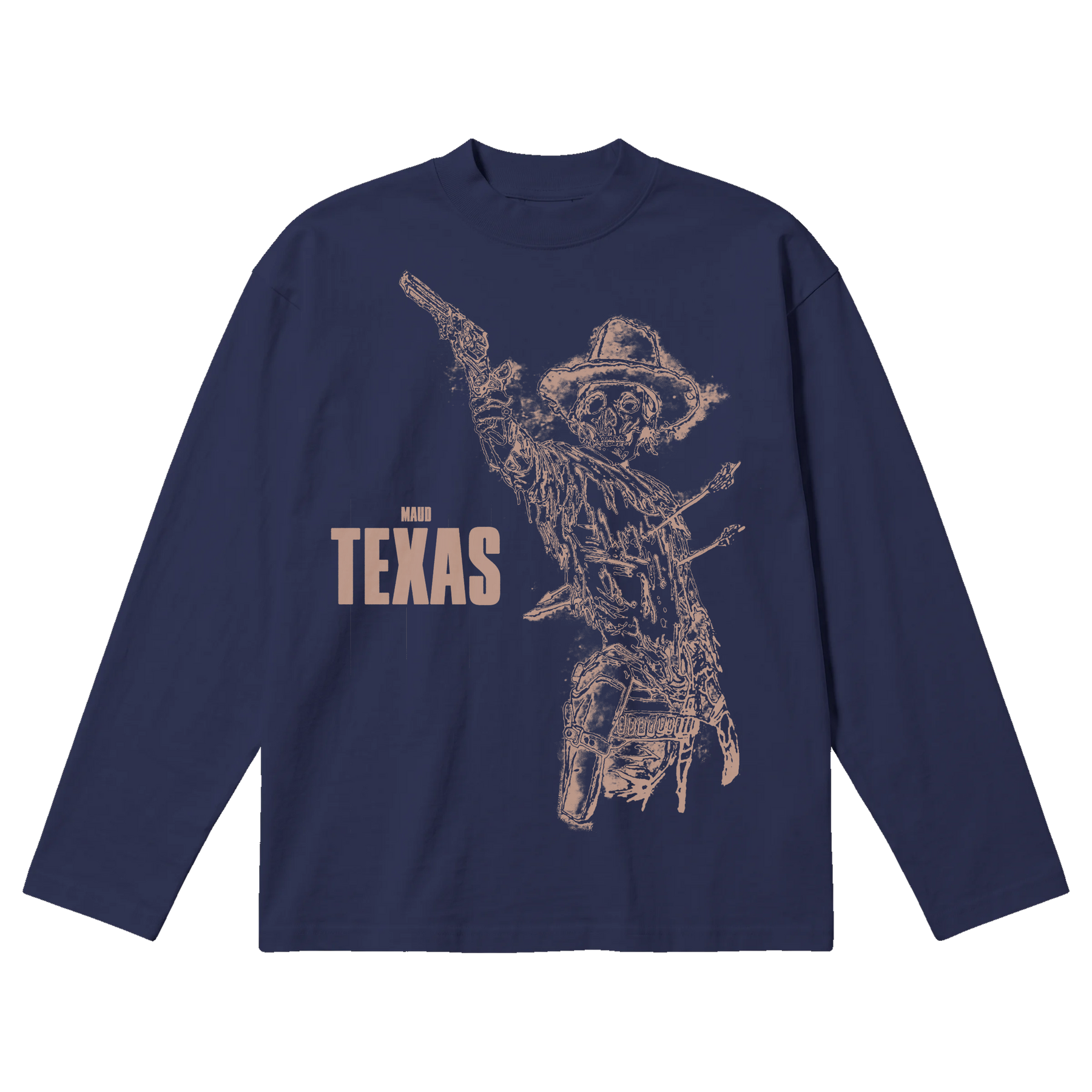 Texas Baggy L/S Tee - Blue - Front