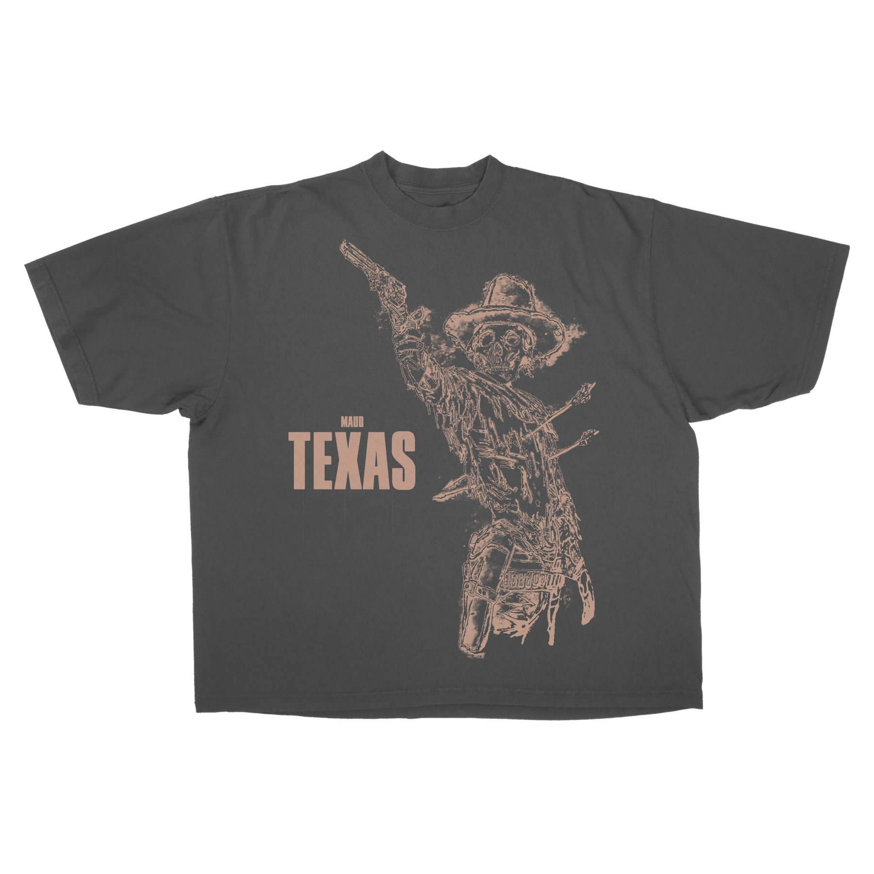 Texas Drop Tee - Grey - Front