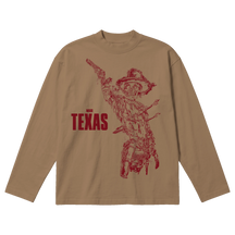 Texas Baggy L/S Tee - Latte - Front