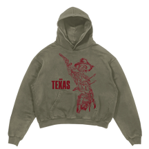 Texas Hoodie - Olive - Front