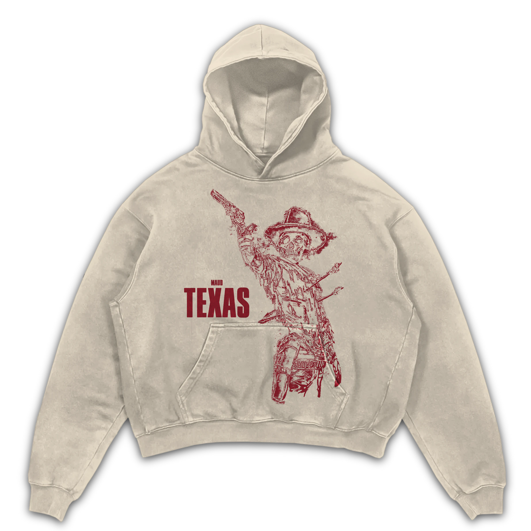 Texas Hoodie - Sand - Front
