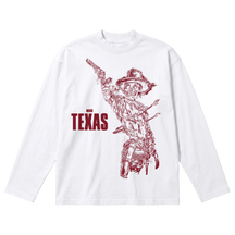 Texas Baggy L/S Tee - White - Front