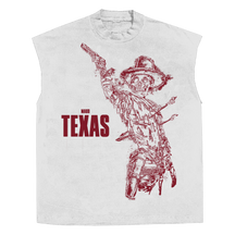 Texas Sleeveless Tee - White - Front