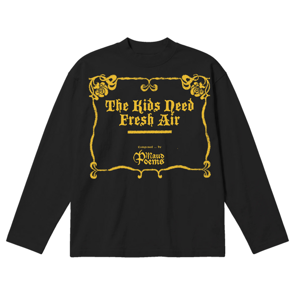 The End Baggy L/S Tee - Black - Front
