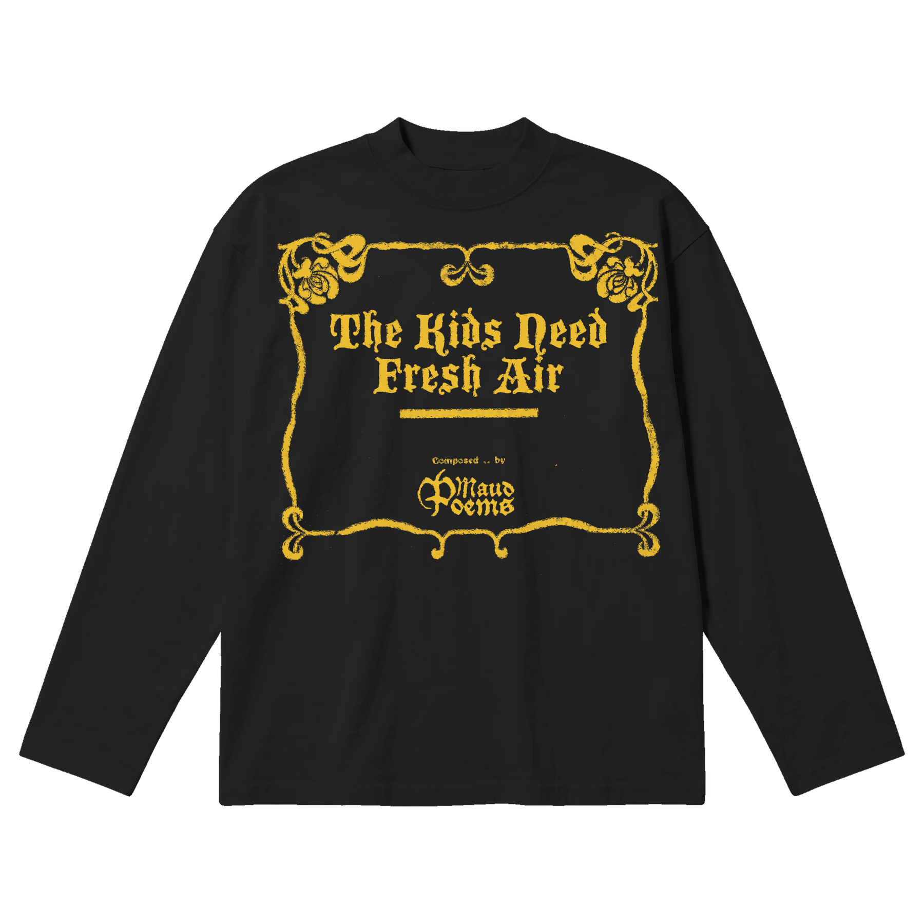 The End Baggy L/S Tee - Black - Front