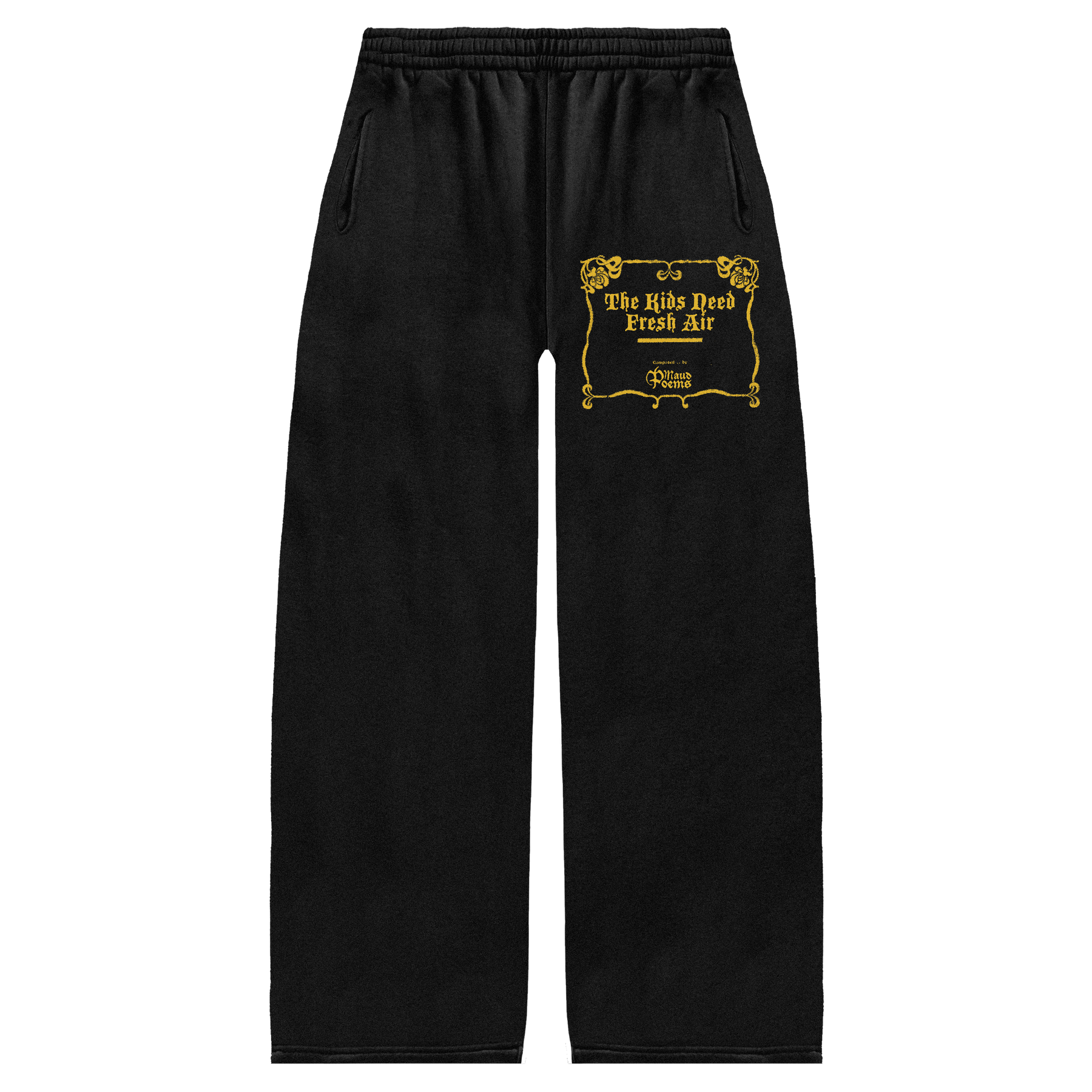 The End Baggy Sweatpants - Black - Front