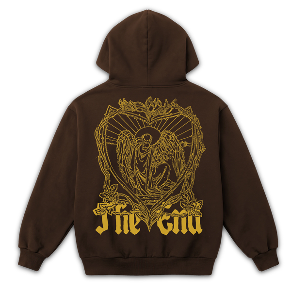 The End Zip Up - Brown - Back