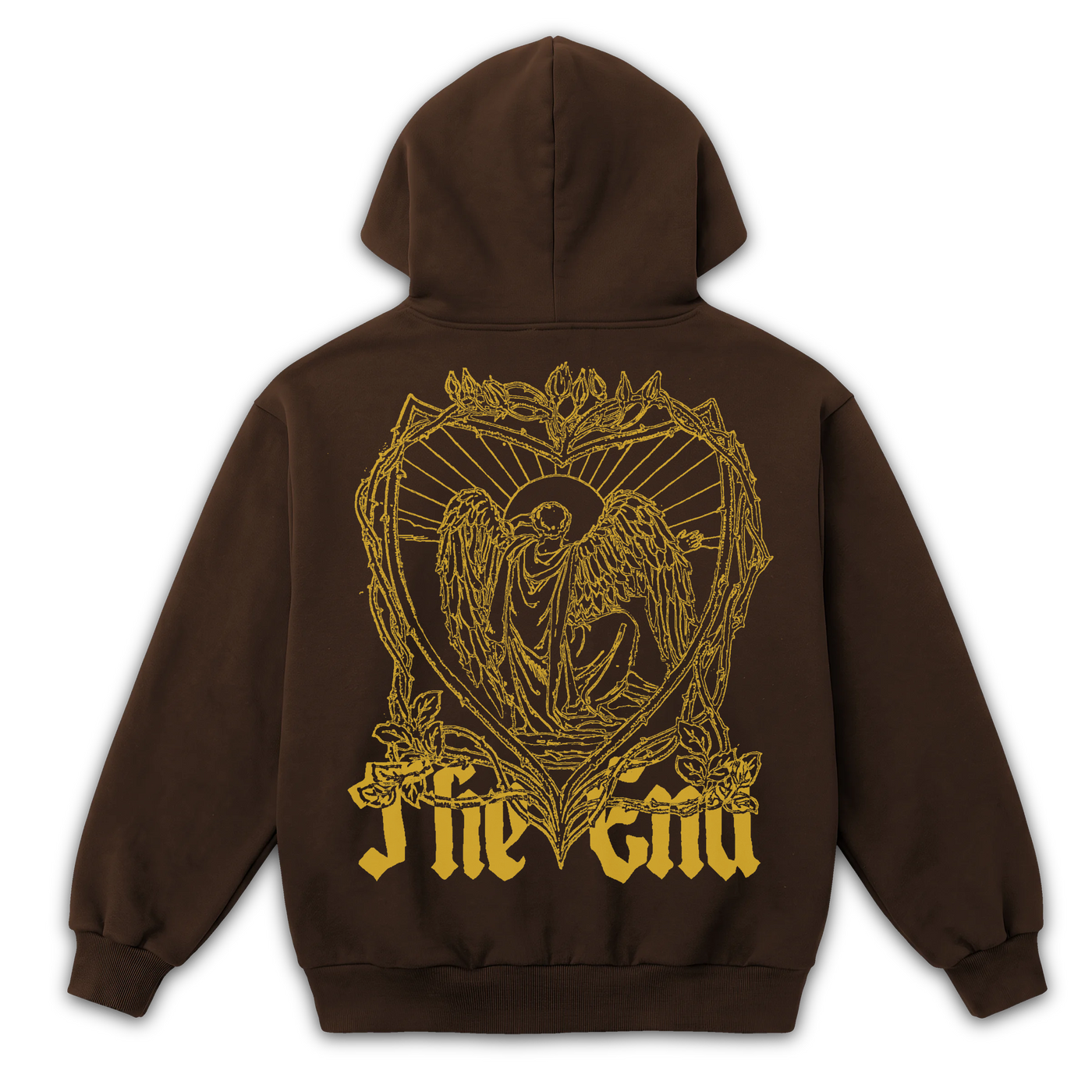 The End Zip Up - Brown - Back