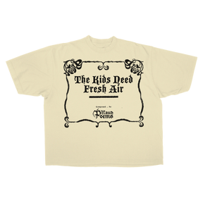 The End Drop Tee - Cream - Front