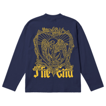 The End Baggy L/S Tee - Blue - Back