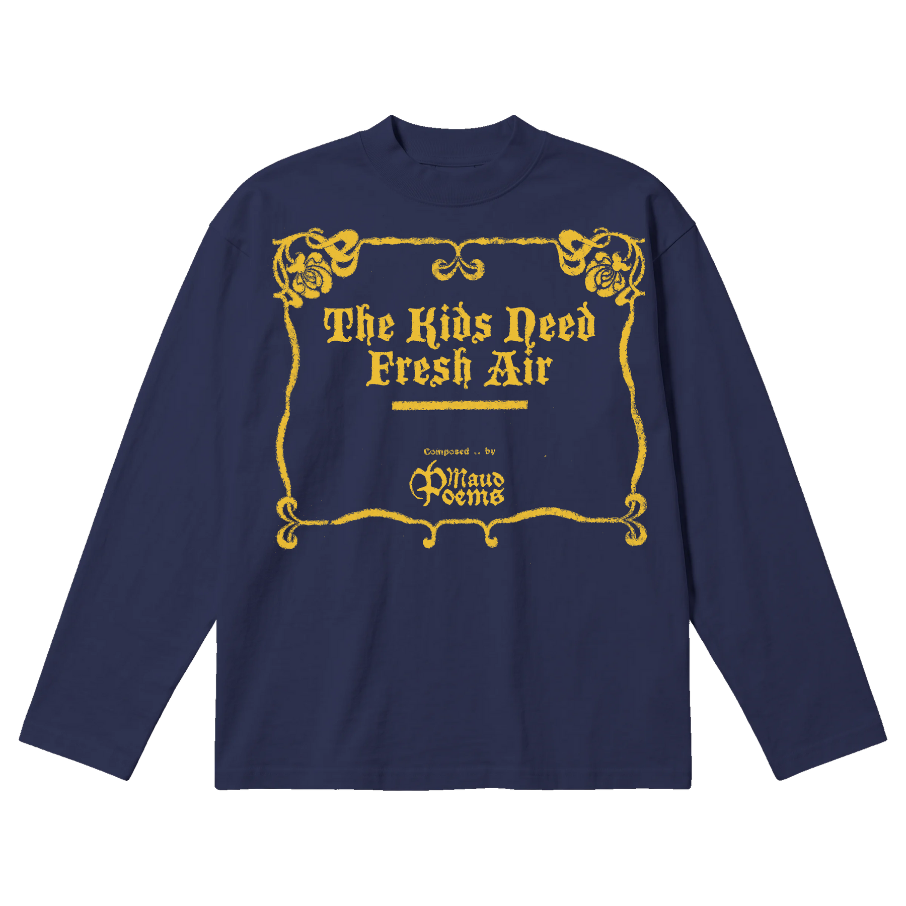 The End Baggy L/S Tee - Blue - Front