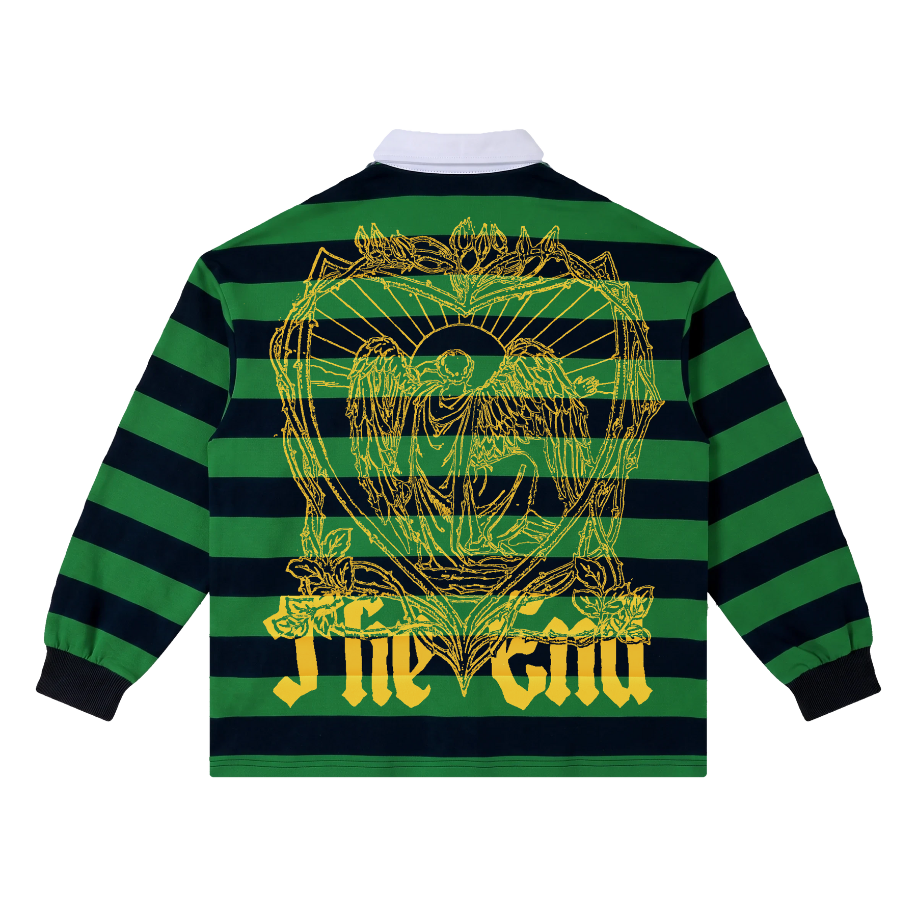 The End Stripe Polo - Green - Back