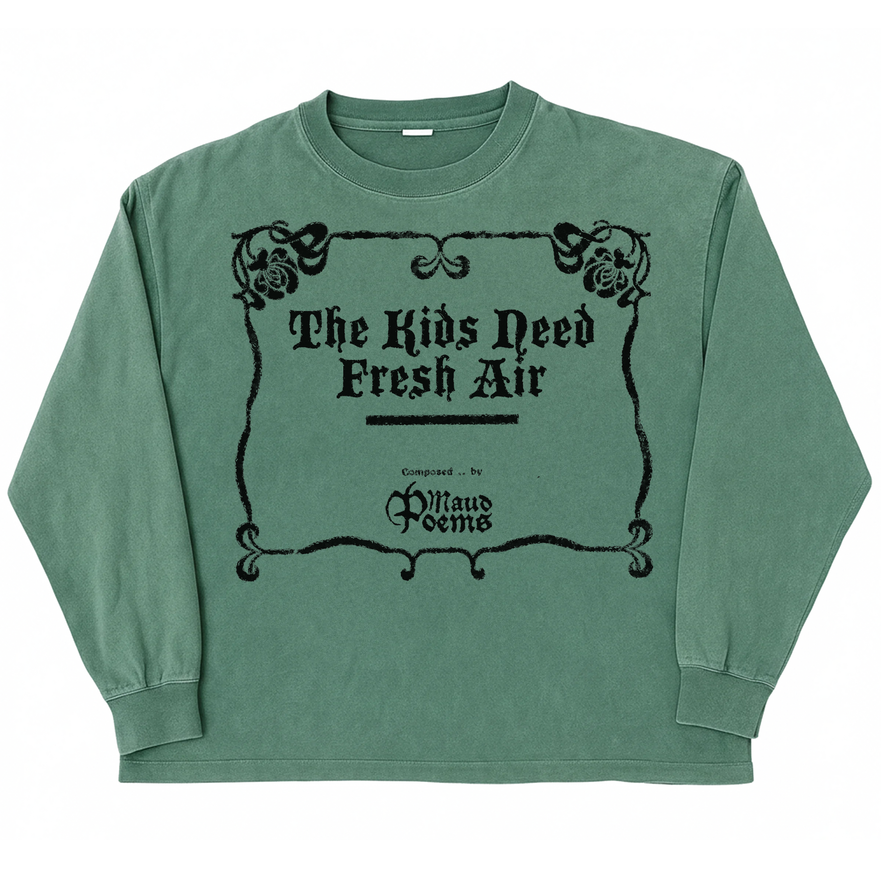 The End L/S Tee - Green - Front