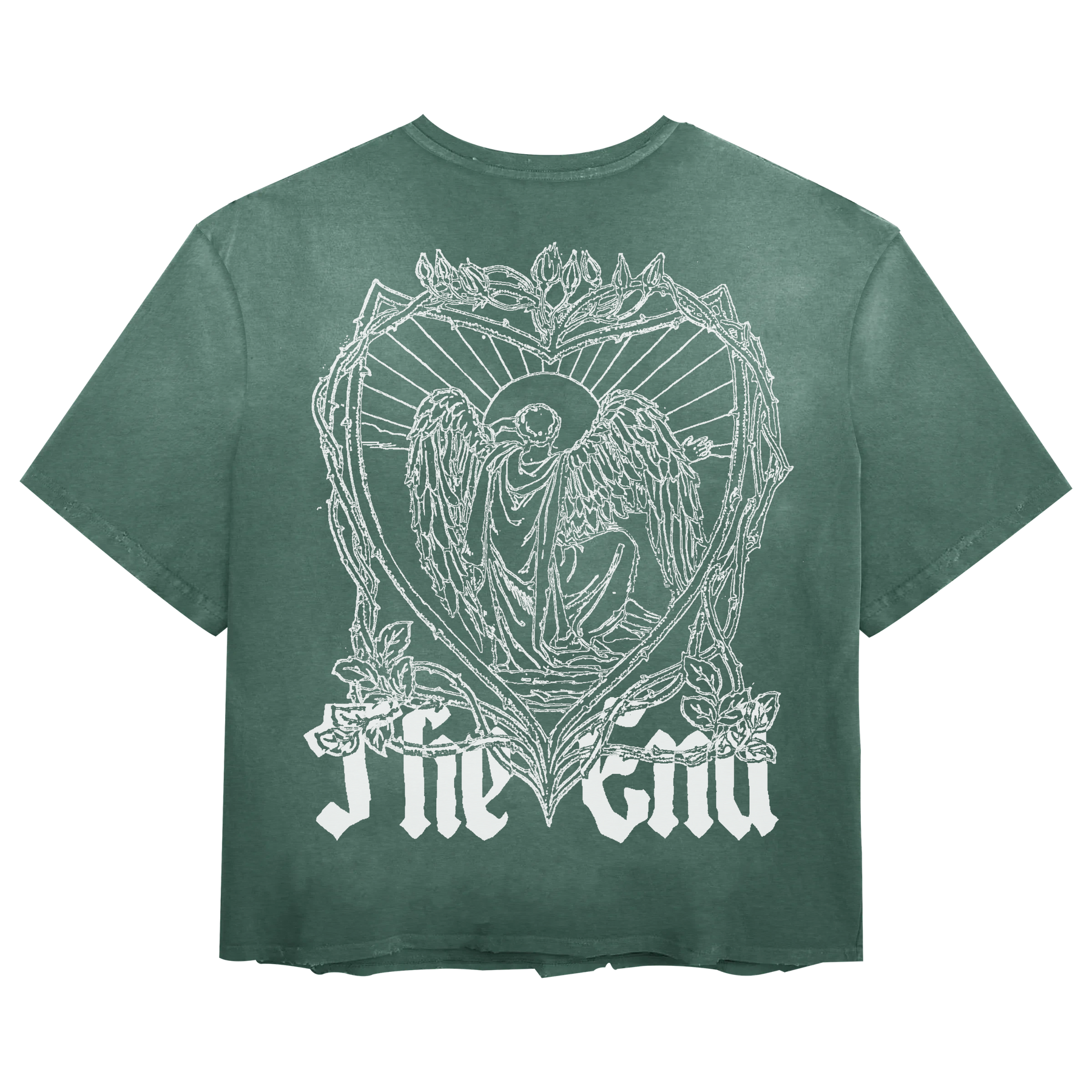 The End Tee - Green - Back