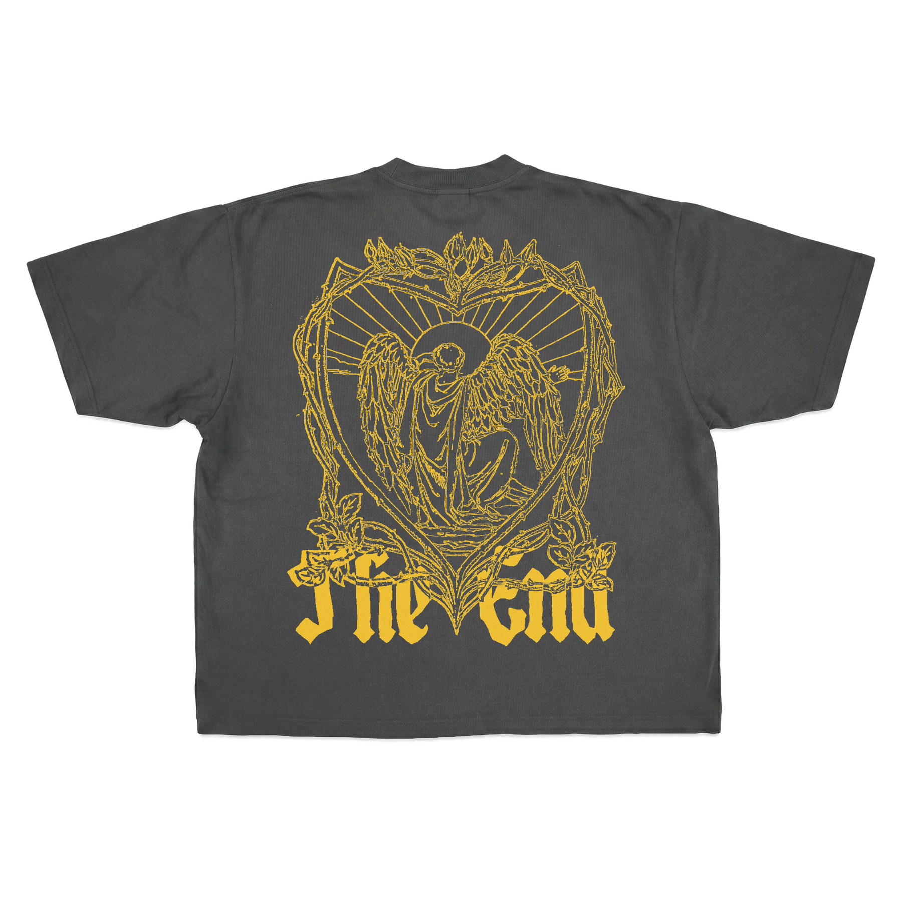 The End Drop Tee - Grey - Back