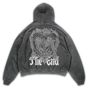The End Hoodie - Grey - Back