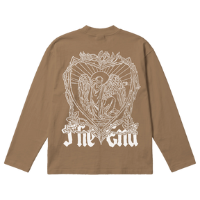 The End Baggy L/S Tee - Latte - Back