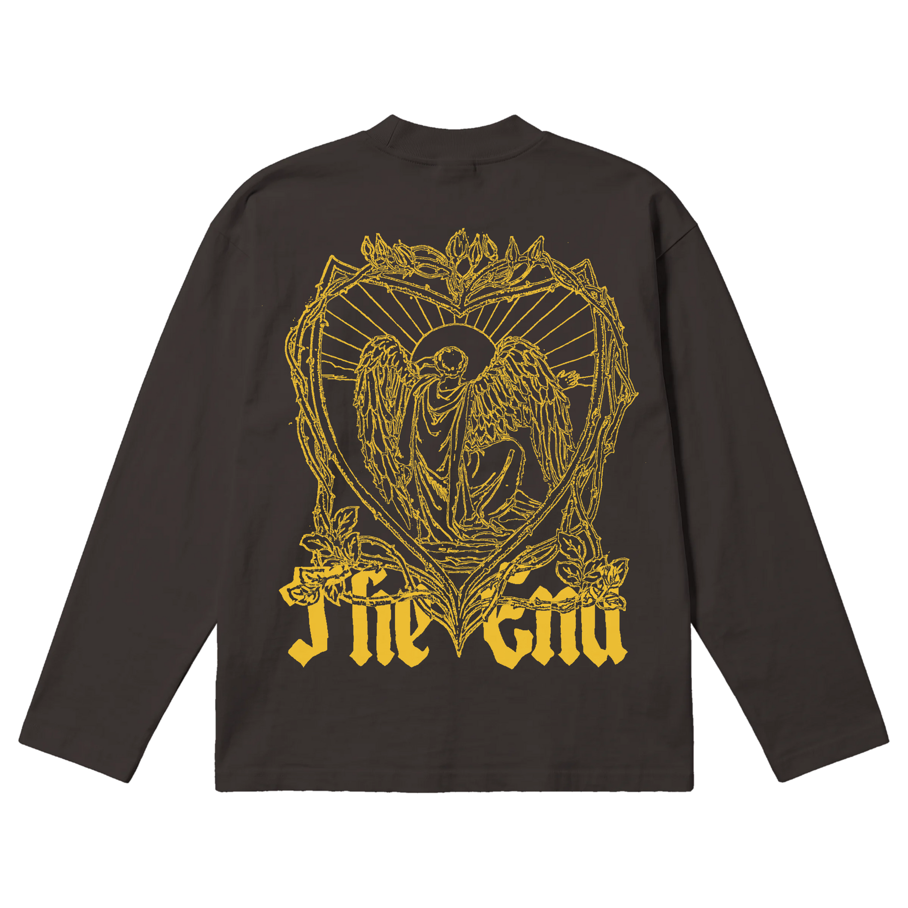 The End Baggy L/S Tee - Off Black - Back