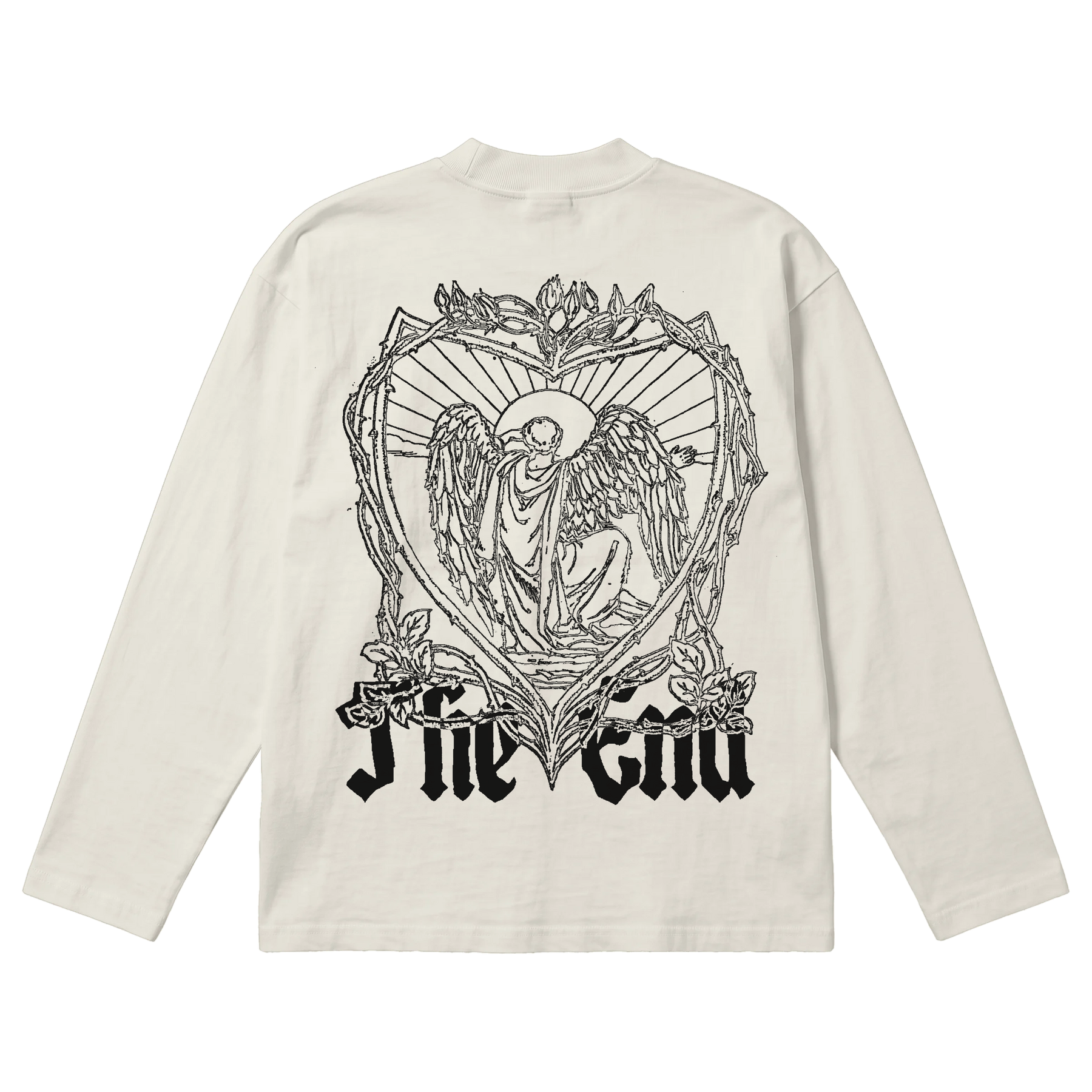 The End Baggy L/S Tee - Off White - Back