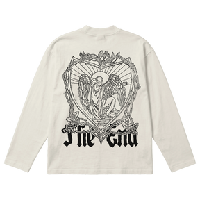 The End Baggy L/S Tee - Off White - Back
